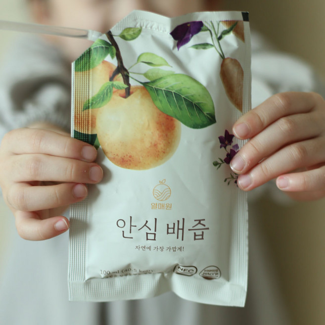 농약없이키운배 열매원 안심 배즙 30포 착즙, 100ml