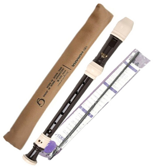 야마하 소프라노 리코더 YRS-301G 저먼식, 1개, 다크브라운