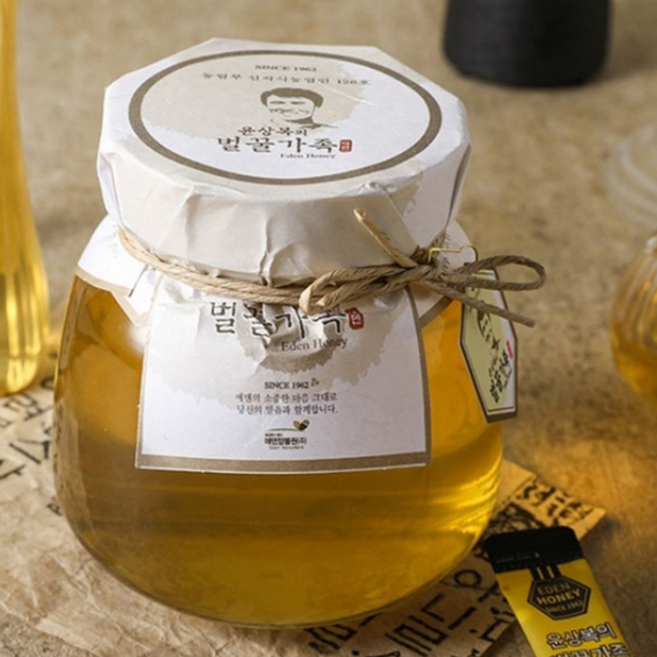 윤상복의 벌꿀가족 아카시아 단품선물용 1kg 설 명절 선물세트 단체 답레품, 1개