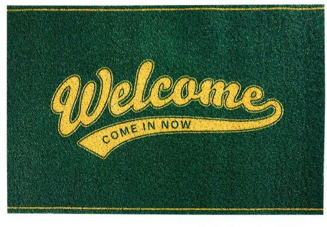 현관 미끄럼 방지 발매트 웰컴 레터링 디자인