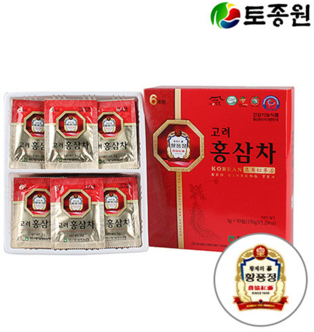 6년근 고려홍삼차 3gx50포 풍기인삼농협, 1개
