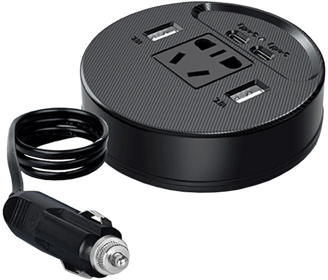 체리스팟 IN-01 차량용 인버터 150W 고속 충전 시가잭 멀티 충전 12V 24V 차량 충전기, 1개