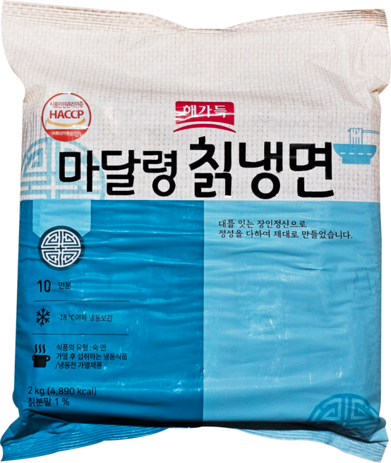 해가득 칡냉면 냉면사리 2kg 대용량 업소용 박스판매, 1박스, 12kg