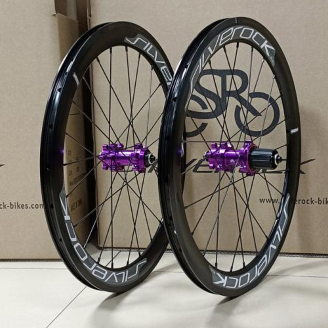 자전거 휠 커버 SILVEROCK SR40 합금 20 인치 406 451 18 디스크 브레이크 JAVA AIRA Fnhon Blast NEO 접이식 미니벨로 휠셋, 1개