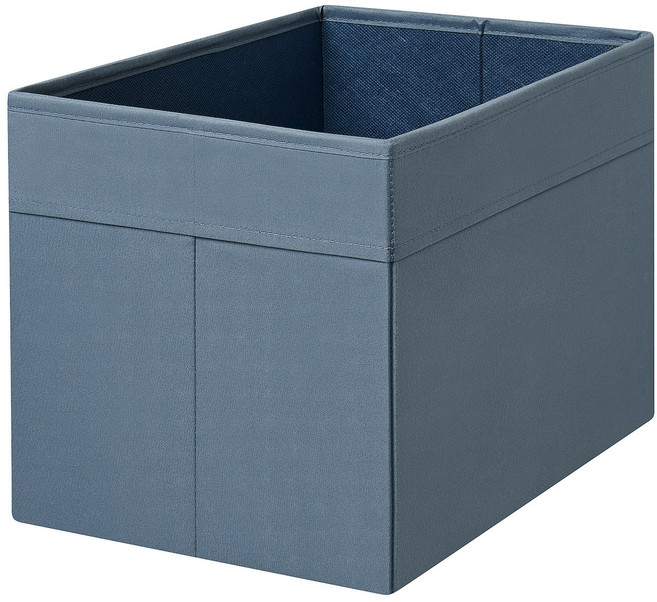 이케아 드뢰나 수납함 박스 정리바구니 25x35x25cm 블루, 1개