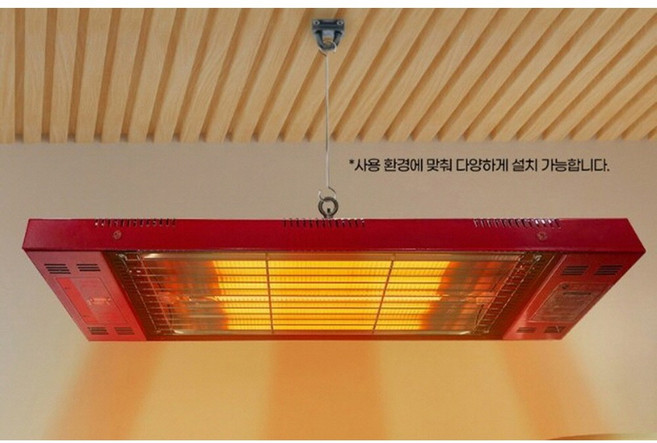 천정형 전기히터 나노카본 원적외선 절전형 초강력 업소용 골프장 현장 매장, 천장형 건강 난방기 1800W