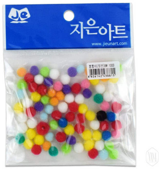폼폼이 8MM 혼합 뿅뿅이재료, 1개