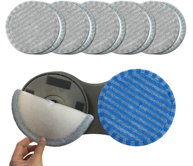 소프티아 물걸레 청소기 전용패드 17cm 색상랜덤, 2세트