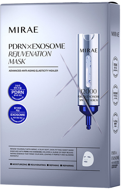 MIRAE 未來美 專業院線 PDRN外泌體新生面膜, 2組, 1入