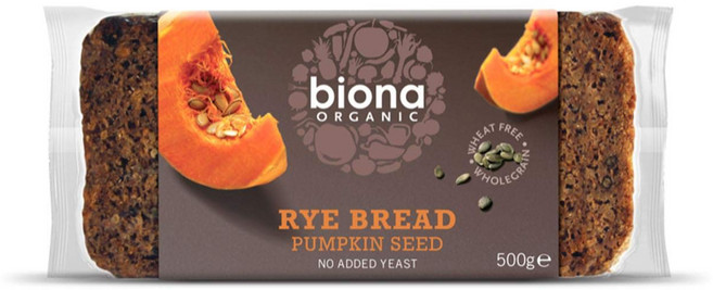 비오나 유기농 호박씨 호밀 빵 17.64 온스 비오나 유기농 호박씨 호밀 빵 17.64 온스, 1개, 500g