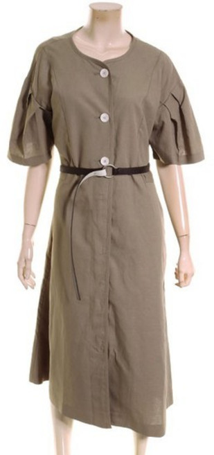 샤틴YK038 GD01 린넨 벨티드 롱원피스 Y203N615