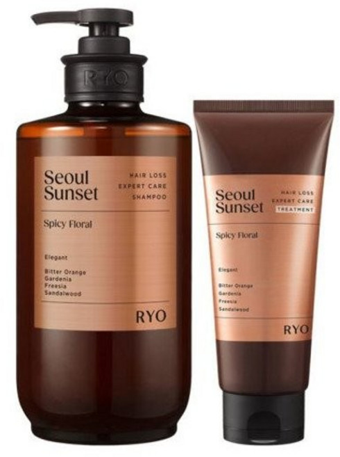 려 자양윤모 탈모증상케어 퍼퓸 샴푸 서울석양 585ml+트리트먼트200ml 세트, 1개
