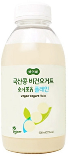 비건 요거트 국산 두유 소이포유 플레인, 500ml