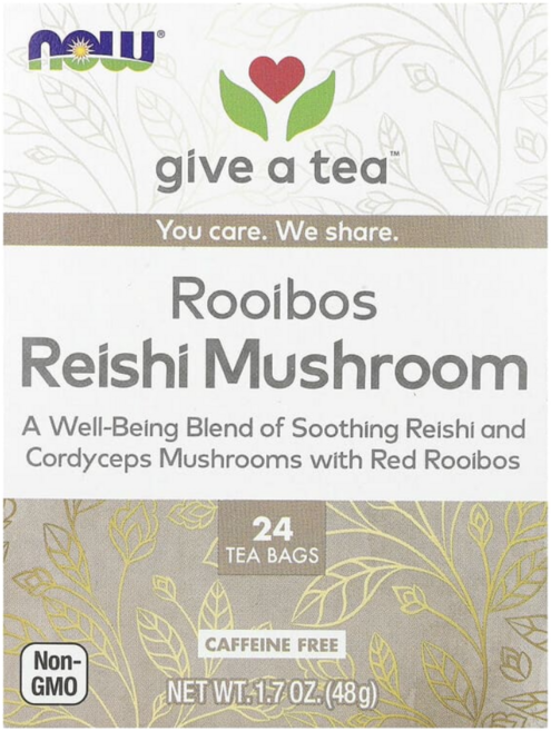 나우푸드 루이보스 영지버섯차 카페인 무함유 티백 48g 24팩