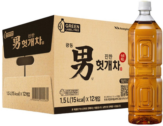 광동 헛개차 1.5L 12개 1박스