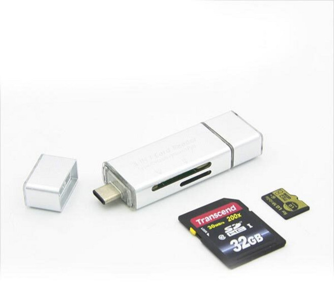 BT260 타입 C 컴퓨터 LG V30/40/50 멀티 카드리더기, 1개