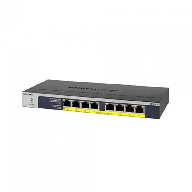 NETGEAR GS108LP 8포트 스위치허브 1000Mbps/PoE+, 1개