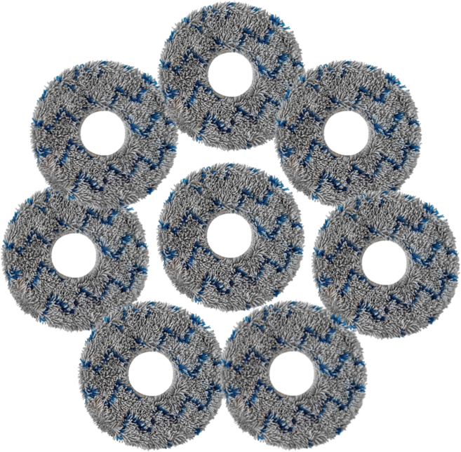 에코프렌즈 에코백스 X1 X2 T10 T20 T30 T30S N30 옴니 물걸레 호환 소모품, 8개, 블루