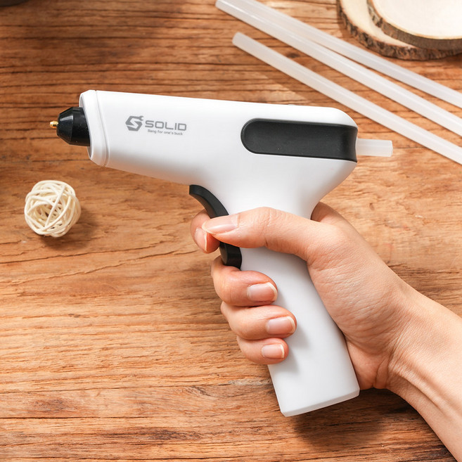 솔리드 4세대 충전 글루건 무선글루건 실리콘총 미니 핫멜트 전동 S-CG4, 1개