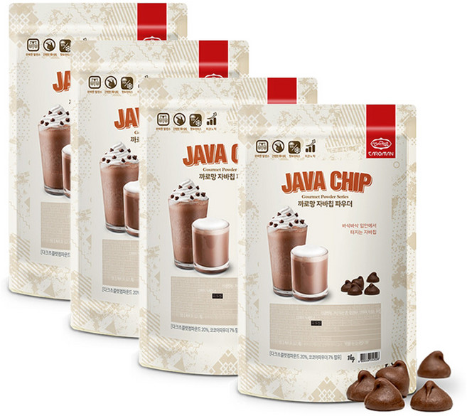 까로망 자바칩 파우더, 1kg, 1개입, 4개, 1kg