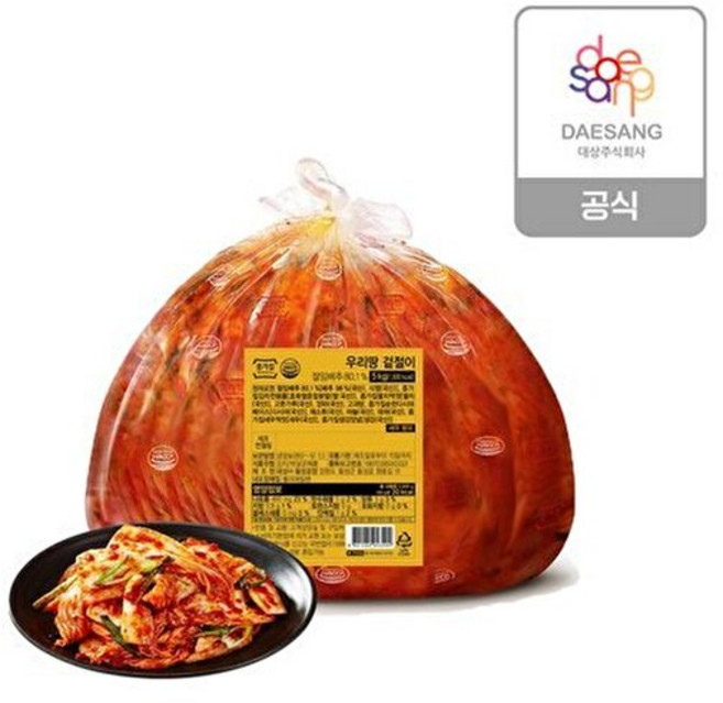 종가 [T]종가 겉절이(외식), 종가 [종가] 겉절이 5kg (외식) 65570, 5kg, 1개