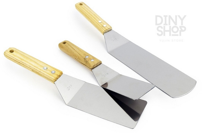 디니숍 케이크 철판 사각스페치 전뒤집개, 소, 1개