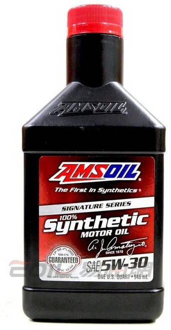 AMSOIL 簽名系列合成機油 SAE 5W-30 引擎保護 燃油效率 946毫升, 1個, 5W30