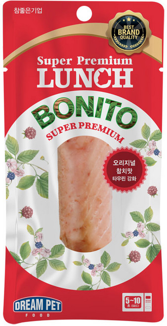 드림펫 런치보니또 20g 고양이 간식, 오리지널 참치맛, 1개