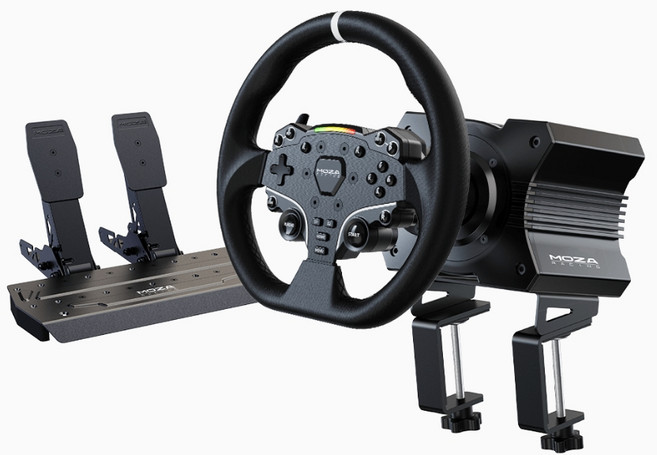 MOZA R5 레이싱 휠 올인원 풀 패키지, 1개, 단품