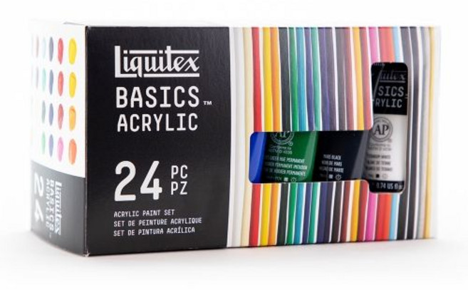 리퀴텍스 베이직 아크릴물감세트, 22ml, 24색