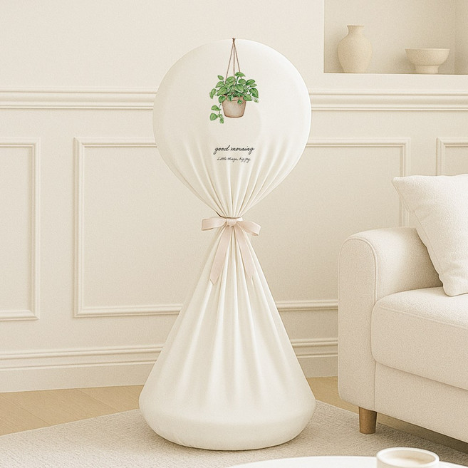 코팅블루 패브릭 고밀도 스판 지퍼식 선풍기커버, 11.모닝플랜트