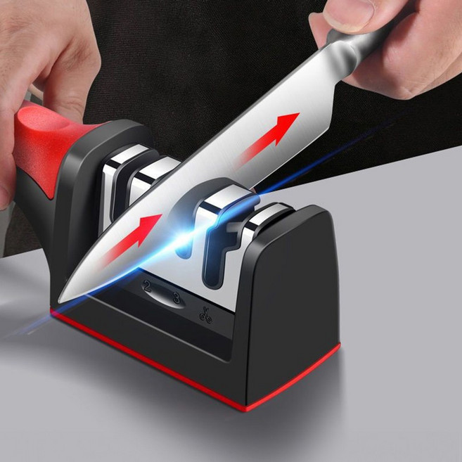 살림살림 4IN1 간편한 칼가위 샤프너 칼갈이 야스리, 1개