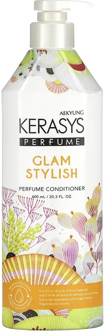 Kerasys 글램 스타일리시 향수 컨디셔너 600ml(20.3fl oz), Kerasys글램스타일리시향수컨디셔너600ml203fl, 1개, 600ml - 쿠팡