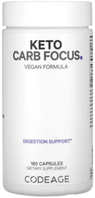 Codeage Keto Carb Focus 코드에이지 흰강낭콩 녹차잎 분말 계피나무 껍질 추출물 함유 180정, 1개 - 쿠팡