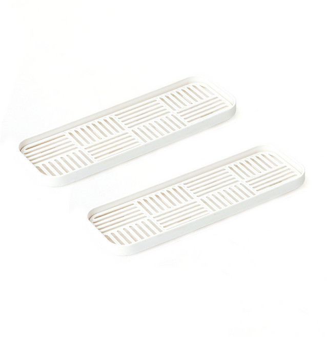 1+1 물빠짐 식기 컵 젖병 건조대, 화이트, 2개