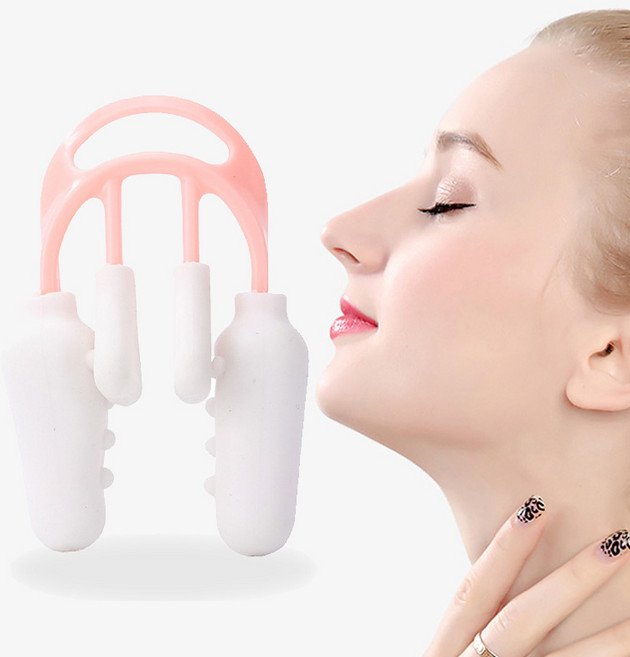 플루보 착용감 좋은 콧대 높이기 교정기 콧볼 축소기 코교정, 1개, 핑크