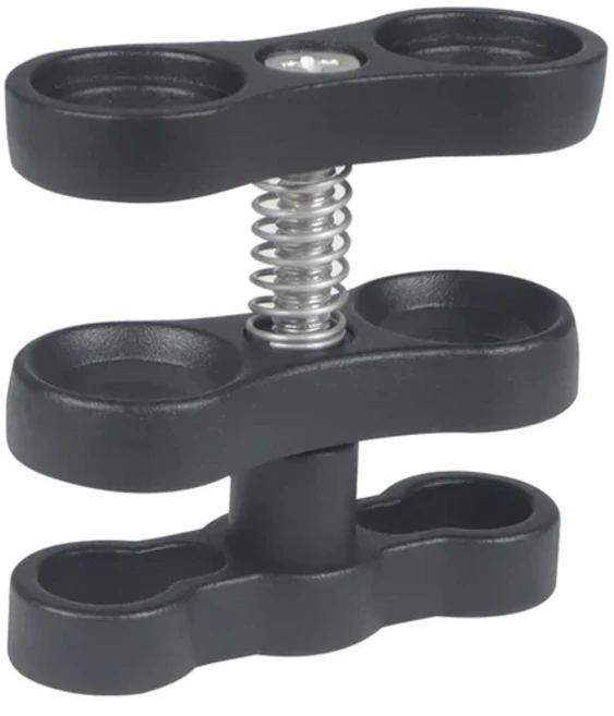 호환GoPro 1 인치 볼 헤드 2 홀 클립 마운트 라이트 암 고정 삼각대 브래킷 어댑터 용 금속 나비 클램프 수, 01 다이빙 및 스노클링, 01 China Mainland, 01 Metal Clamp