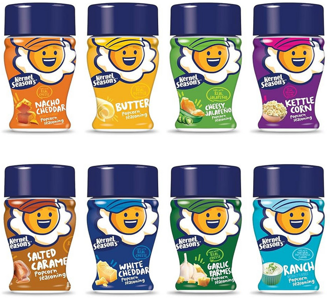 커널 시즌의 팝콘 시즈닝 치즈 캐러멜 옥수수 2.85단위온스 6팩, Minis Variety Pack