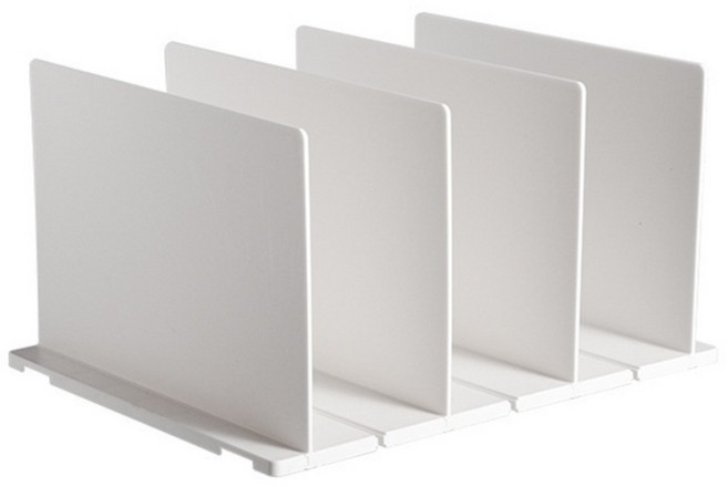 뉴앤룩 칸막이 가방정리대, 화이트, 1개