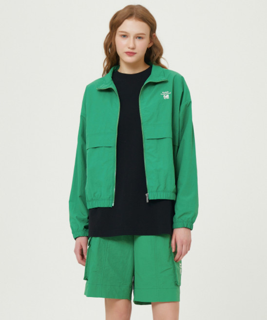 코닥 KODAK 에센셜 빅로고 우븐 자켓 우먼 GREEN