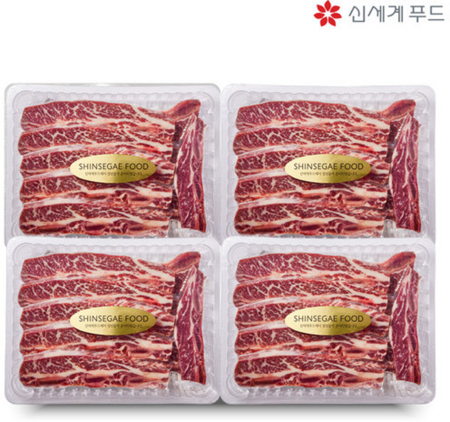 신세계푸드 LA갈비 꽃갈비 총4kg (1kg 4팩), 4개, 1kg