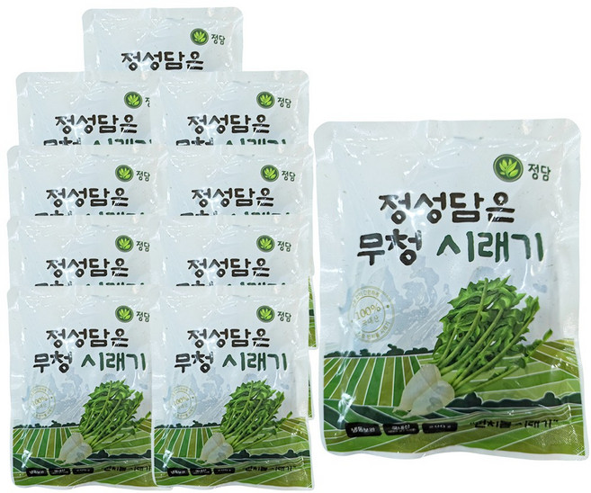 강원도 정품 펀치볼 양구 시래기 200gX 10팩 (2kg) / 자연건조 후 삶은 강원도 시래기, 200g, 10개