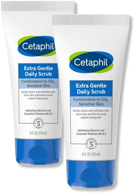 Cetaphil 세타필 엑스트라 젠틀 데일리 스크럽 178ml 2팩 - 쿠팡
