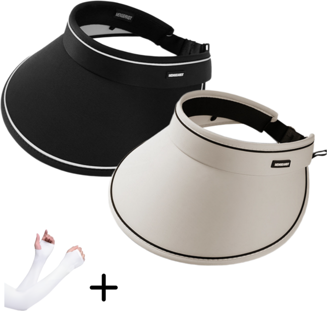 하하해피 가볍고 간편한 여성용 골프 등산 여행 자외선차단 여름모자 썬캡*2