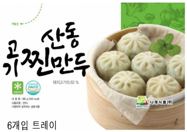 나래식품 산동 찐만두, 180g, 20개