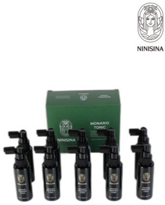 니니시나 모나리오 헤어 토닉 50ml 두피 케어 스케일링, 10개