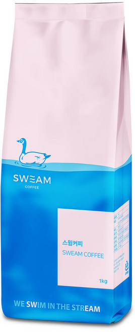 스윔커피 리버 블렌드 원두커피 (달콤쌉싸름한 맛), 1kg, 1개, 홀빈(분쇄안함)