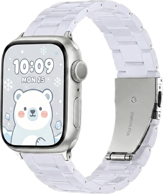 티엑스엘엑스 애플워치 파스텔 호마이카 스트랩, 화이트, 1개