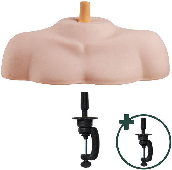 [NABIYA 연습용 어깨 마네킹] 미용 가발 홀더+헤어 거치대 스텐드, 1개
