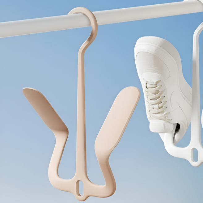 지리노 베란다 신발걸이 운동화 빨래건조, 핑크